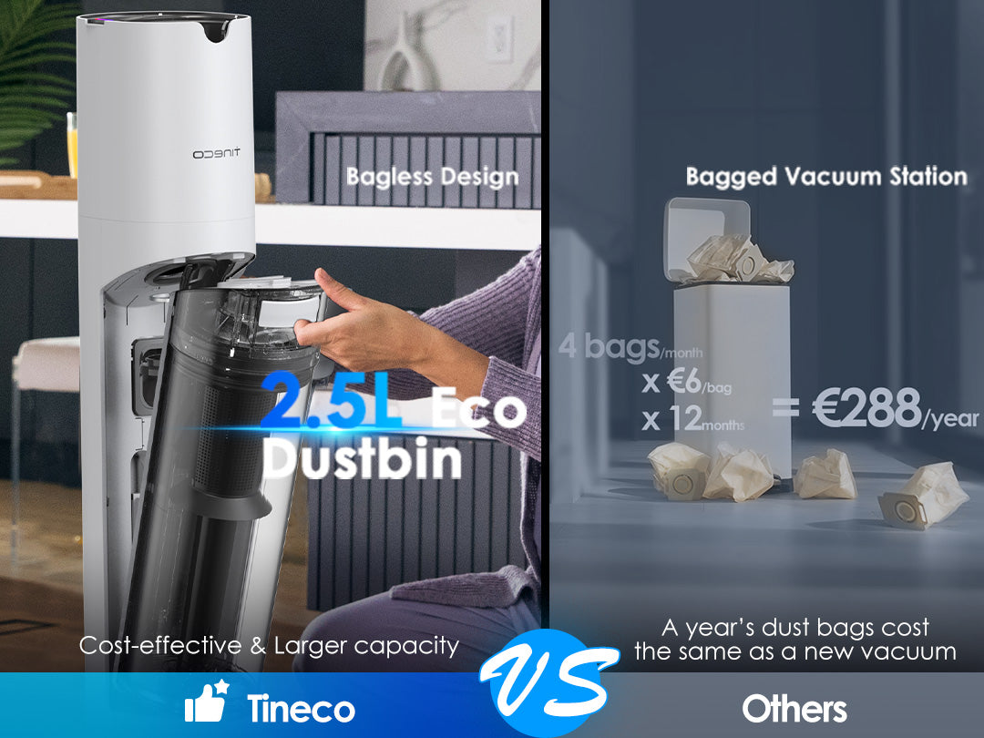 Tineco PURE ONE Station 5 Plus kabelloser smarter Staubsauger, staubsauger, staubsauger kabellos, akku staubsauger, kabelloser staubsauger