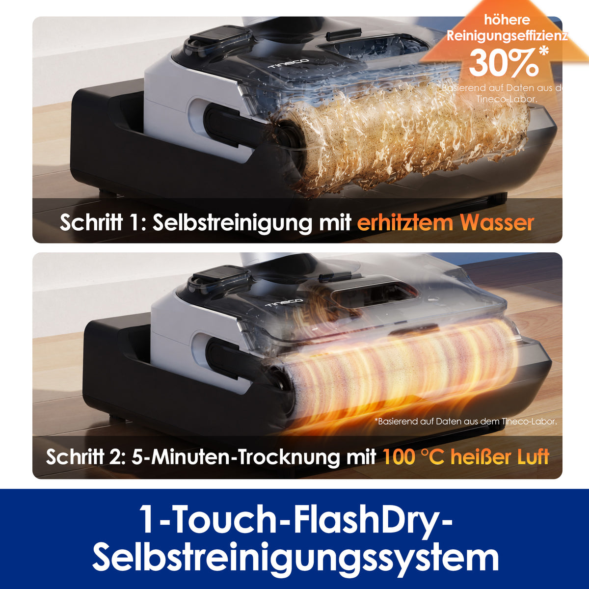 Tineco FLOOR ONE i7 Hotwash Nass- und Trockensauger