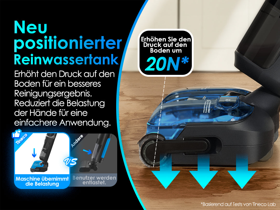 Tineco FLOOR ONE S7 Stretch Ultra intelligenter Nass- und Trockensauger, nasssauger, nass trockensauger, staubsauger, wischsauger, wischmop