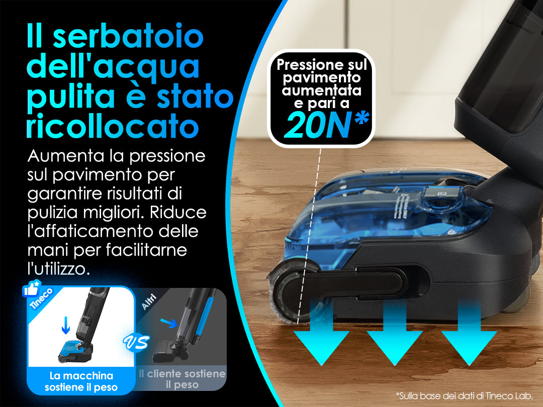 Tineco Floor One S7 Stretch Ultra Lavapavimenti e Aspirapolvere, aspirapolvere senza fili, scopa elettrica senza fili, scopa elettrica, reinigung