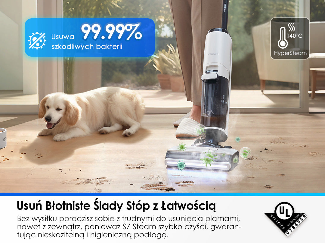 Tineco FLOOR ONE S7 Steam Inteligentny Odkurzacz Mopujący, odkurzacz, odkurzacz bezprzewodowy, odkurzacz piorący, odkurzacz pionowy, odkurzacz myjący, odkurzacz mopujący