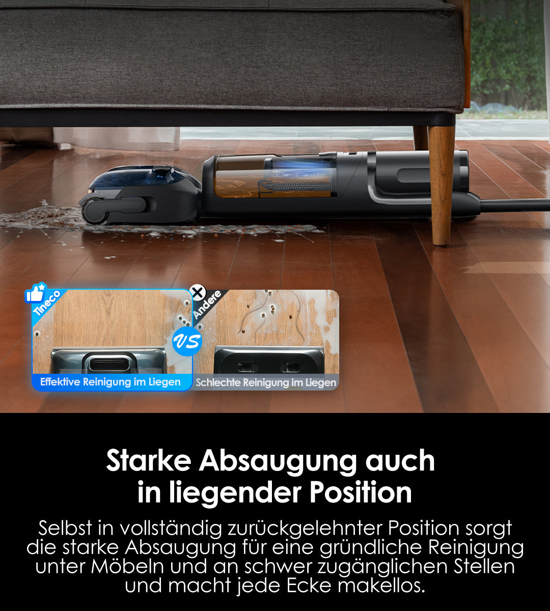 Tineco FLOOR ONE Switch S7 Stretch intelligenter Nass- und Trockensauger, wischsauger, wischmop, mopp, akku staubsauger, nass Trockensauger, beutellose staubsauger