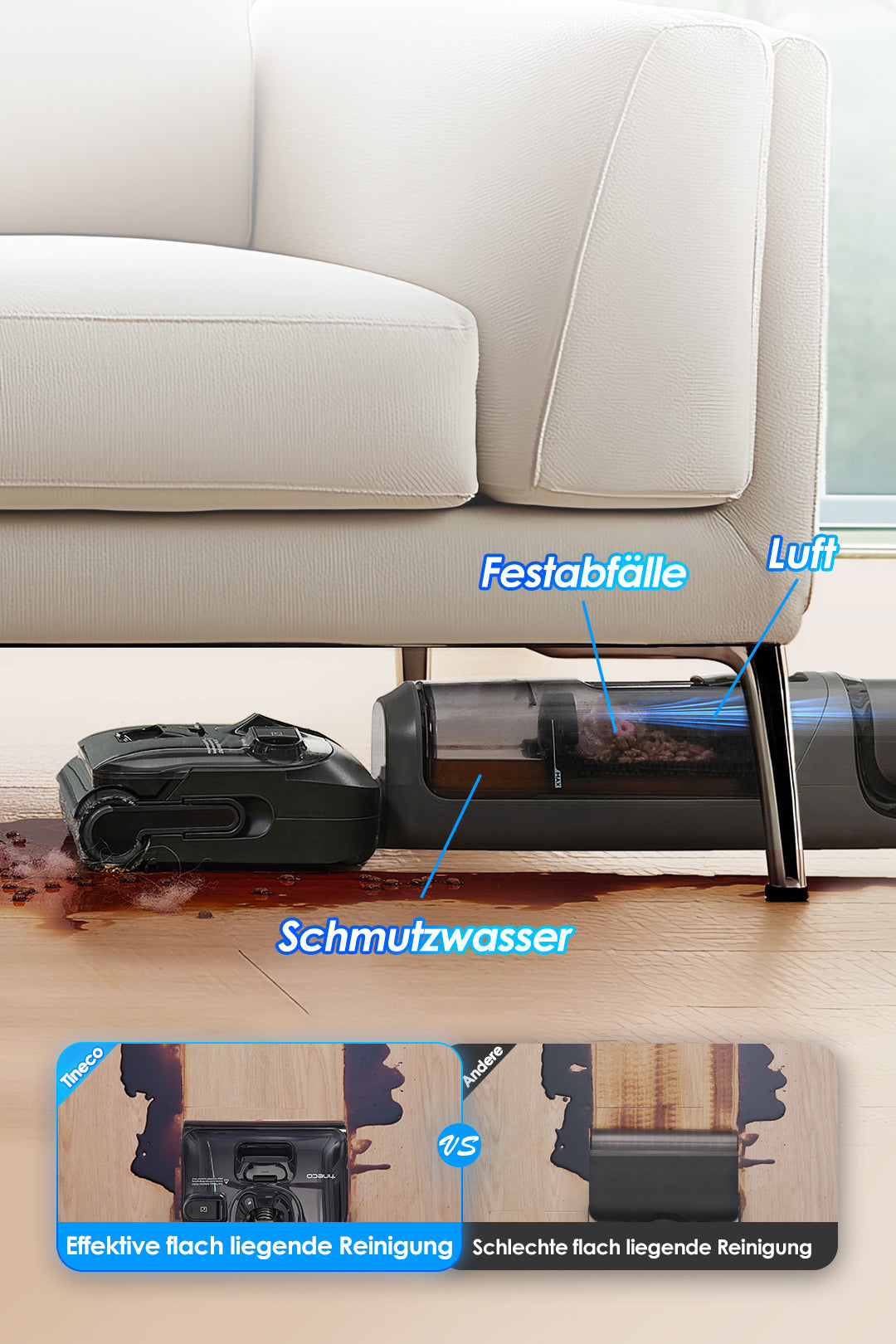 Tineco FLOOR ONE i6 Stretch Nass und Trockensauger, nass trockensauger, wischsauger, staubsauger, staubsauger kabellos, akku staubsauger
