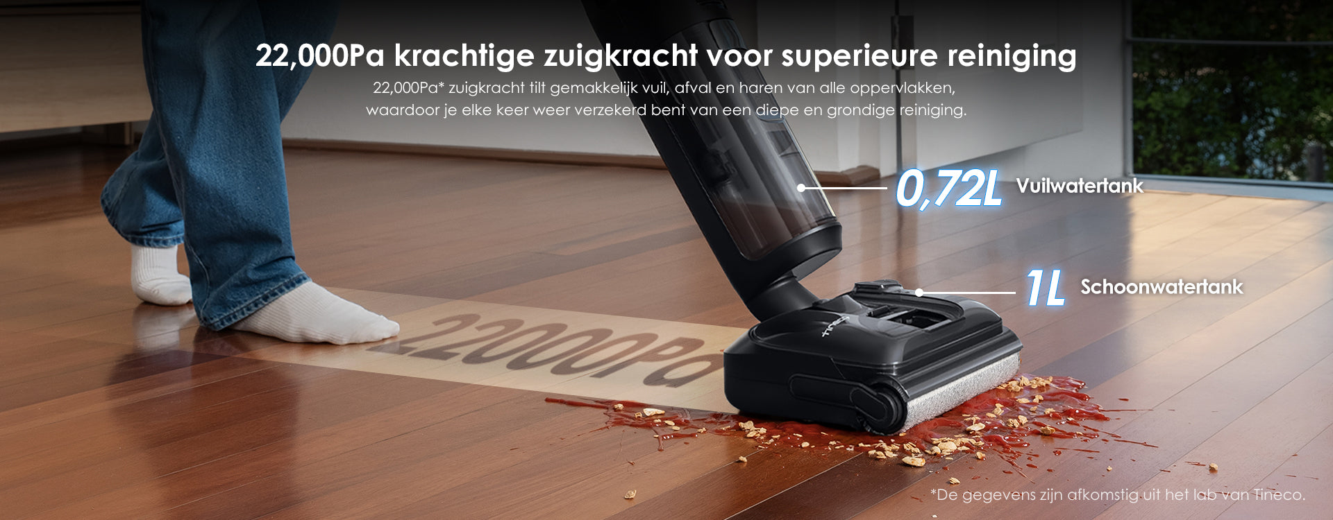 Tineco FLOOR ONE Switch S7 Stretch intelligenter Nass- und Trockensauger, wischsauger, wischmop, mopp, akku staubsauger, nass Trockensauger, beutellose staubsauger