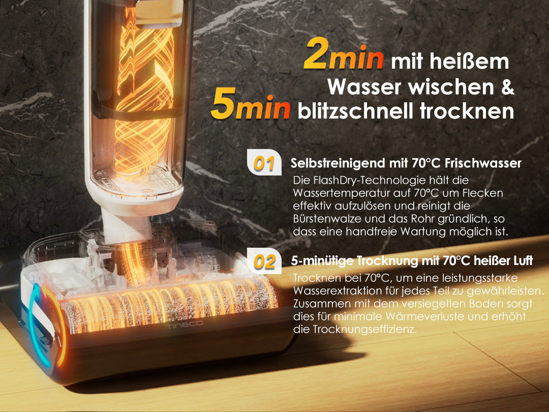 Tineco FLOOR ONE Stretch S6 intelligenter Nass- und Trockensauger, nasssauger, nass trockensauger, staubsauger, wischsauger, wischmop