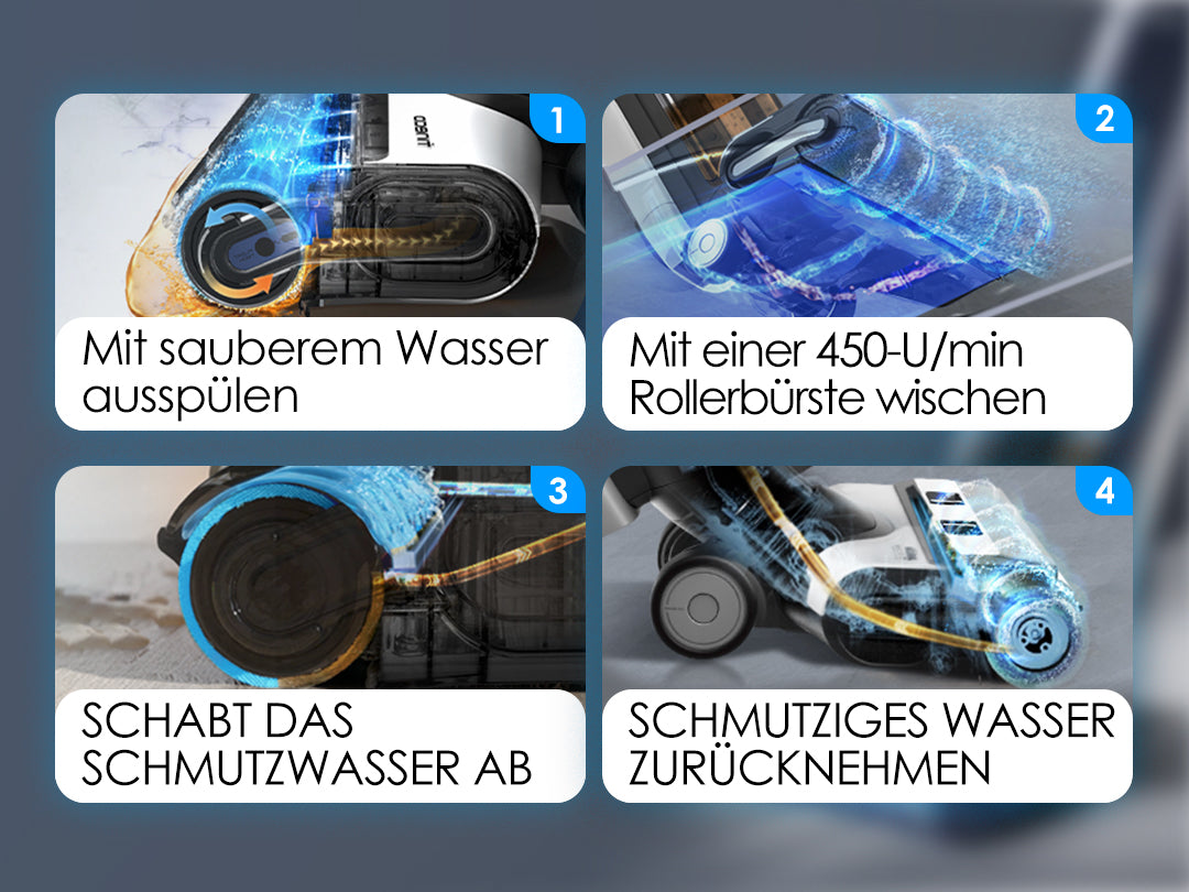 Tineco FLOOR ONE S5 Combo Power Kit intelligenter Nass- und Trockensauger, nasssauger, nass trockensauger, staubsauger, wischsauger, wischmop
