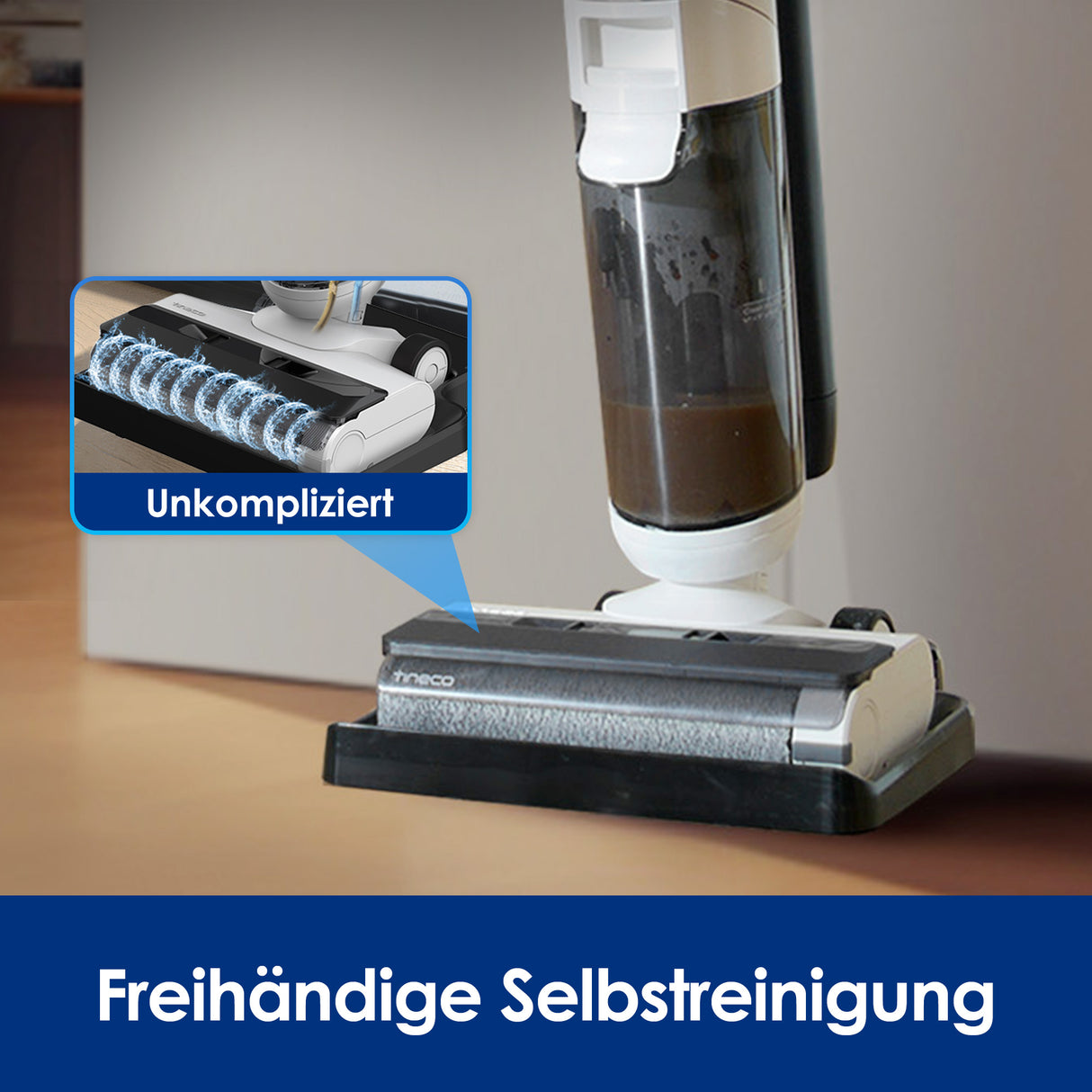 Tineco iFLOOR 5 kabelloser Nass- und Trockensauger, nasssauger, nass trockensauger, staubsauger, wischsauger, wischmop