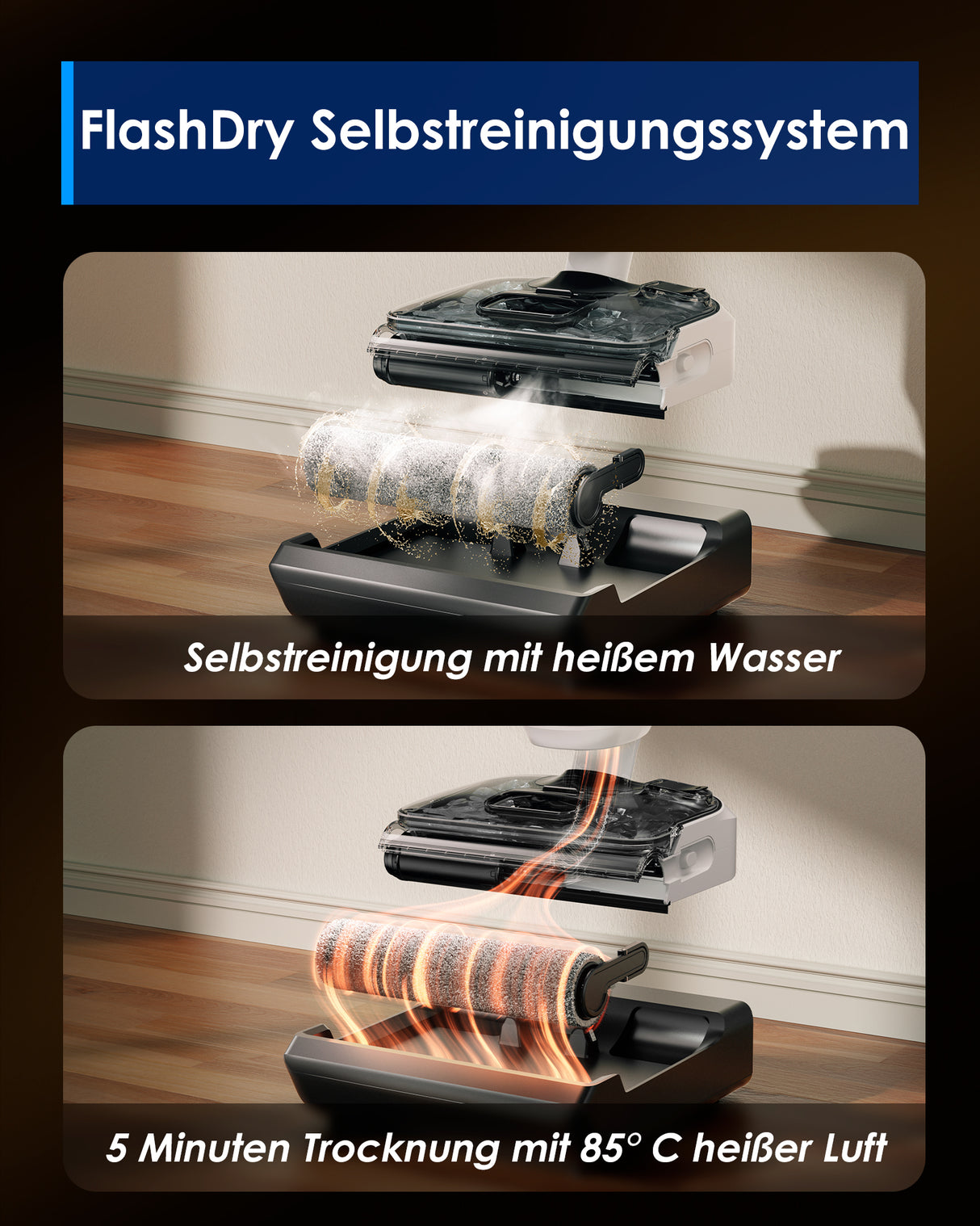 Tineco FLOOR ONE Switch S6 Stretch intelligenter Nass- und Trockensauger,  nasssauger, nass trockensauger, staubsauger, wischsauger, wischmop