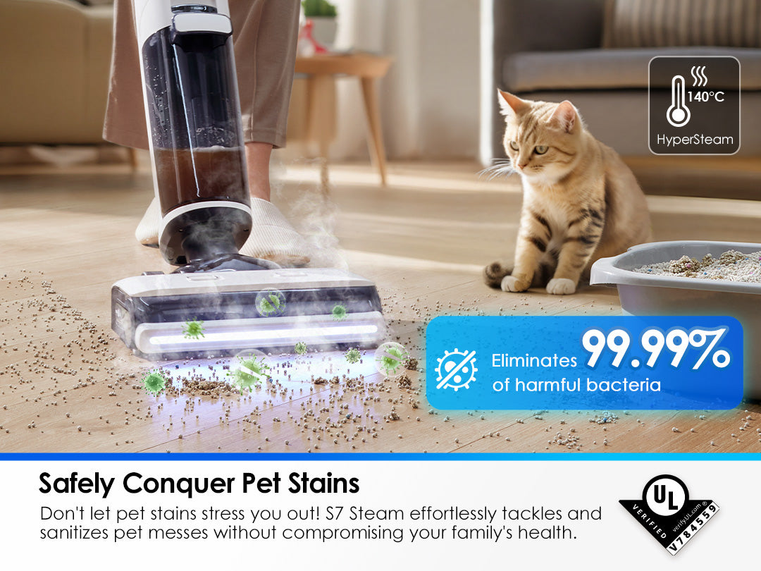 Tineco FLOOR ONE S7 Steam intelligenter Nass- und Trockensauger, Dampfreiniger,nasssauger, nass trockensauger, staubsauger, wischsauger, wischmop