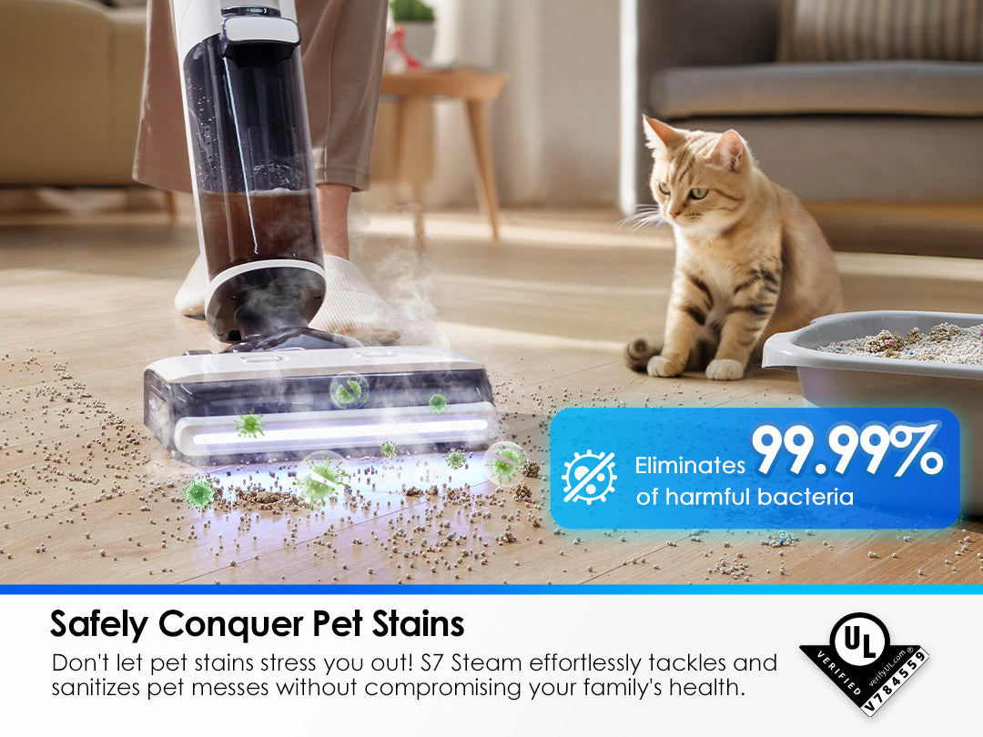 Tineco FLOOR ONE S7 Steam intelligenter Nass- und Trockensauger, Dampfreiniger,nasssauger, nass trockensauger, staubsauger, wischsauger, wischmop