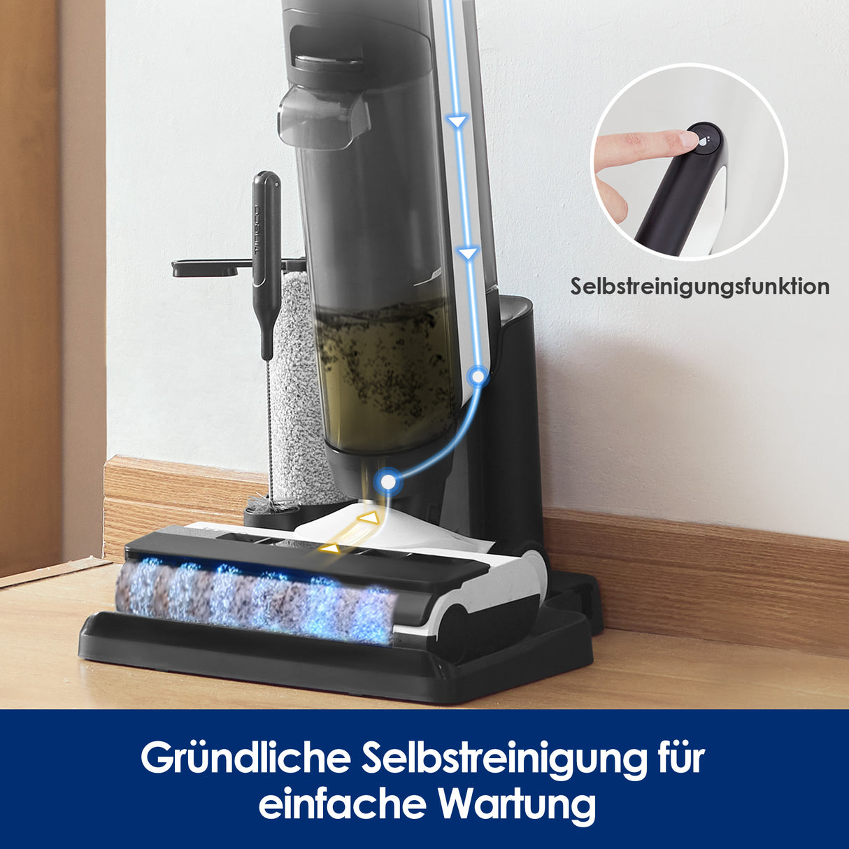 Tineco FLOOR ONE S5 Combo Power Kit intelligenter Nass- und Trockensauger,  nasssauger, nass trockensauger, staubsauger, wischsauger, wischmop