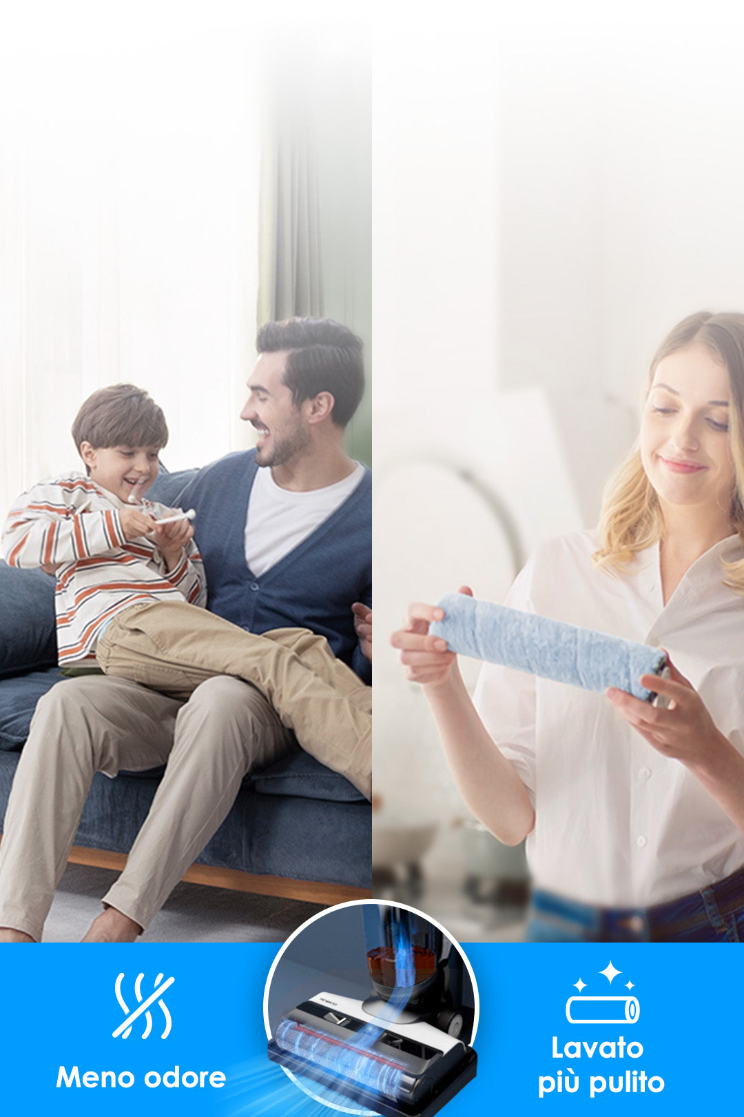 Tineco FLOOR ONE S5 Lavapavimenti e Aspirapolvere, aspirapolvere senza fili, scopa elettrica senza fili, scopa elettrica, reinigung