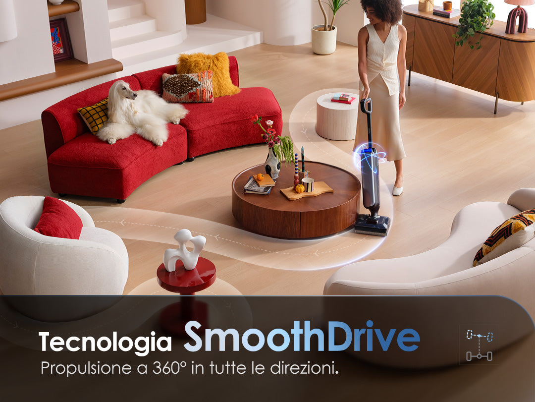 Tineco Floor One S9 Artist Aspirapolvere Lavapavimenti, aspirapolvere senza fili, scopa elettrica senza fili