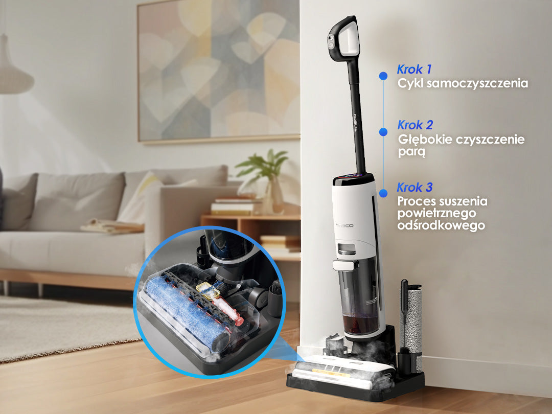 Tineco FLOOR ONE S7 Steam Inteligentny Odkurzacz Mopujący, odkurzacz, odkurzacz bezprzewodowy, odkurzacz piorący, odkurzacz pionowy, odkurzacz myjący, odkurzacz mopujący