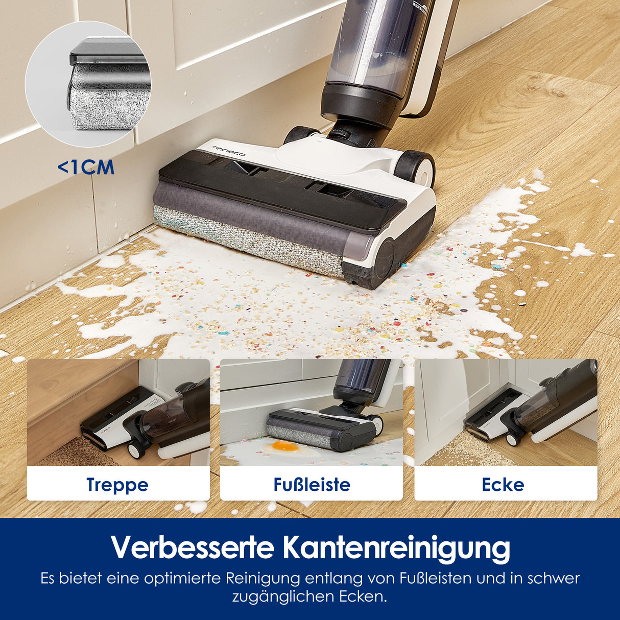Tineco FLOOR ONE S5 Combo Power Kit intelligenter Nass- und Trockensauger,  nasssauger, nass trockensauger, staubsauger, wischsauger, wischmop