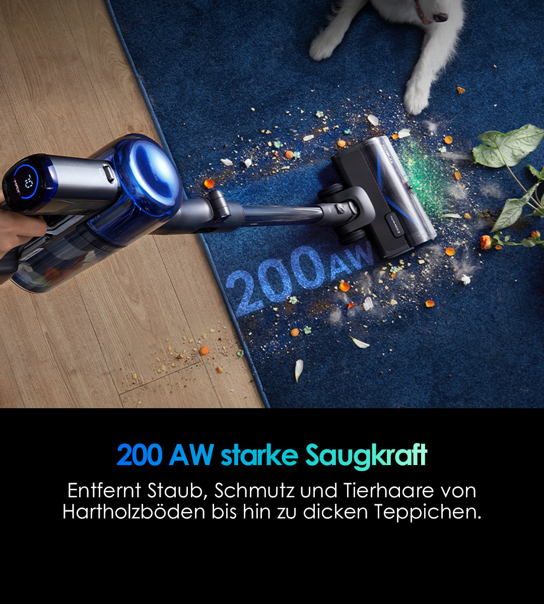 TINECO PURE ONE S70 Smarter Akkustaubsauger, staubsauger, staubsauger kabellos, kabelloser staubsauger, bester akku staubsauger
