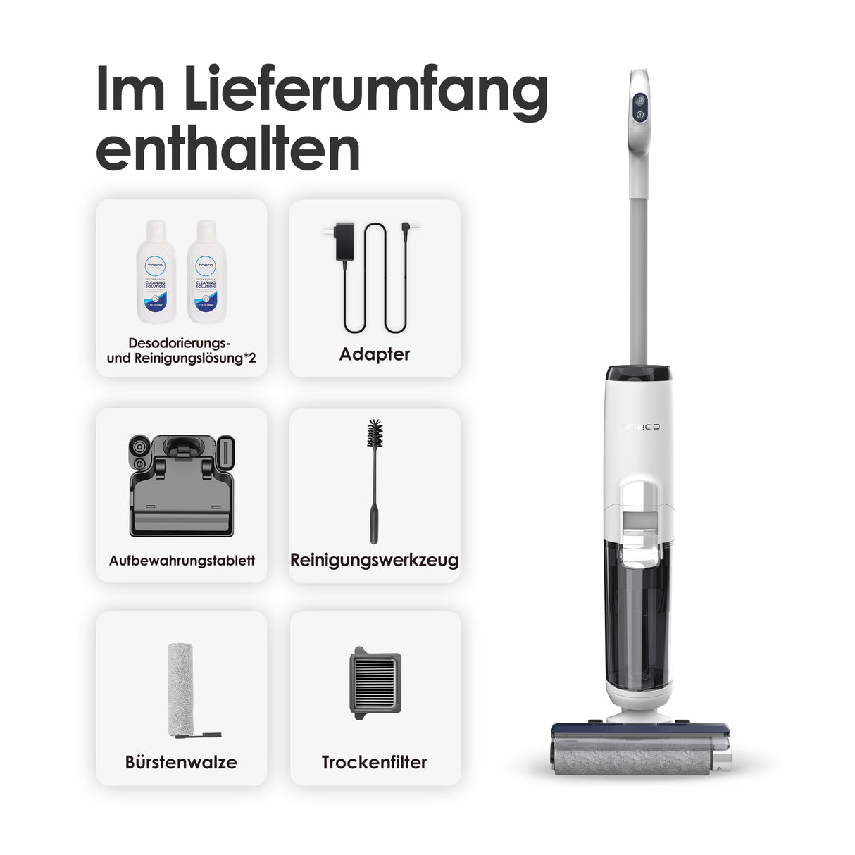 Tineco iFLOOR 5 Breeze Complete Lavapavimenti e Aspirapolvere Senza Fili