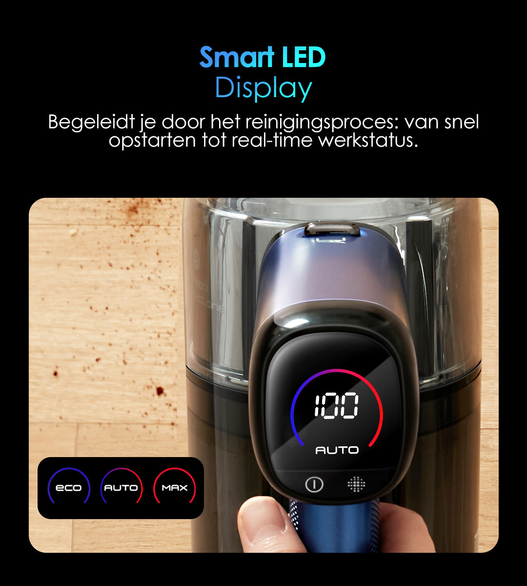Tineco PURE ONE S50 PRO Snoerloze Slimme Stofzuiger, stofzuiger, steelstofzuiger, draadloze stofzuiger, dweil, beste stofzuiger