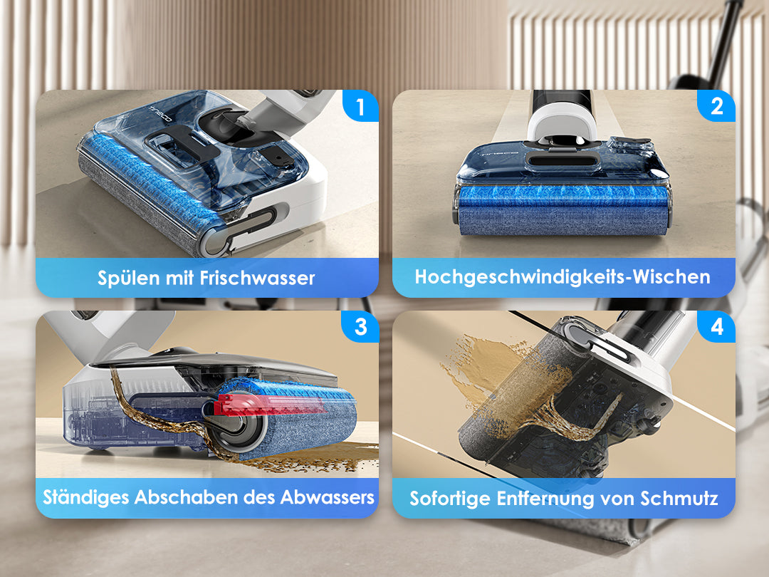 Tineco FLOOR ONE Stretch S6 intelligenter Nass- und Trockensauger, nasssauger, nass trockensauger, staubsauger, wischsauger, wischmop