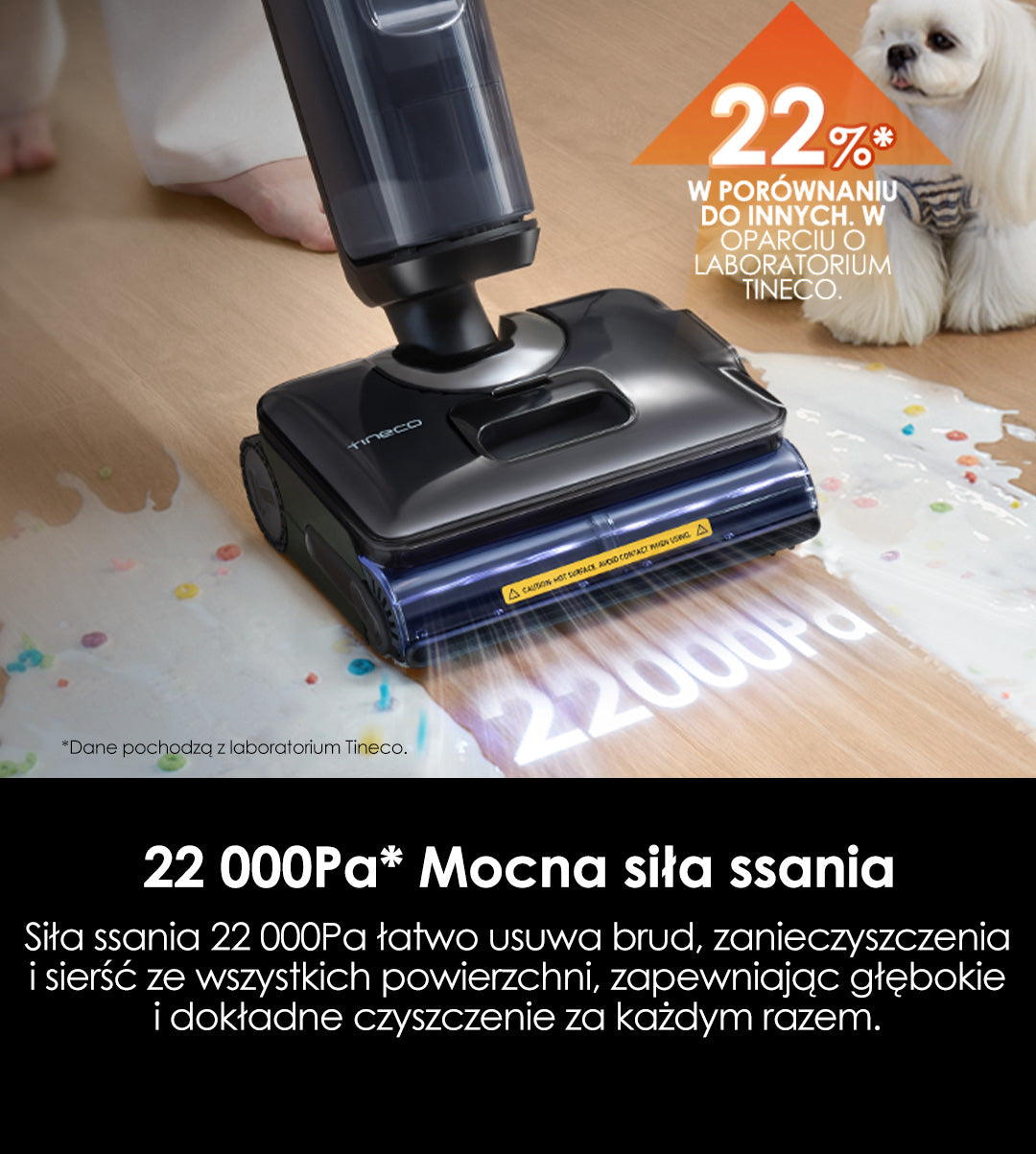 Tineco FLOOR ONE S7 Stretch Steam Odkurzacz Piorący, myjka parowa, odkurzacz, odkurzacz piorący, odkurzacz pionowy, odkurzacz myjący, odkurzacz mopujący