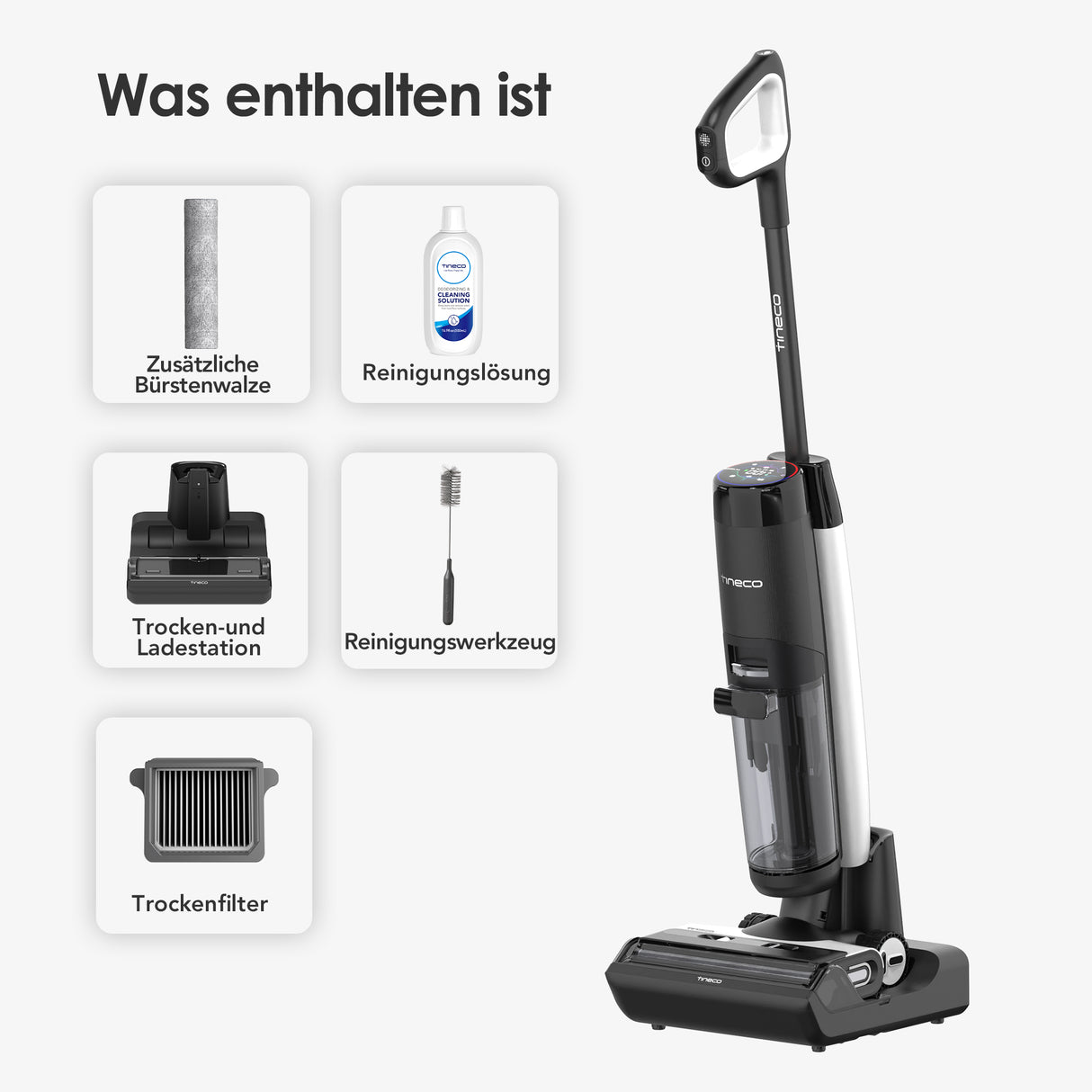 Tineco FLOOR ONE S7 FlashDry intelligenter Nass- und Trockensauger, Nass- und Trockensauger, nass trockensauger, wischsauger, staubsauger