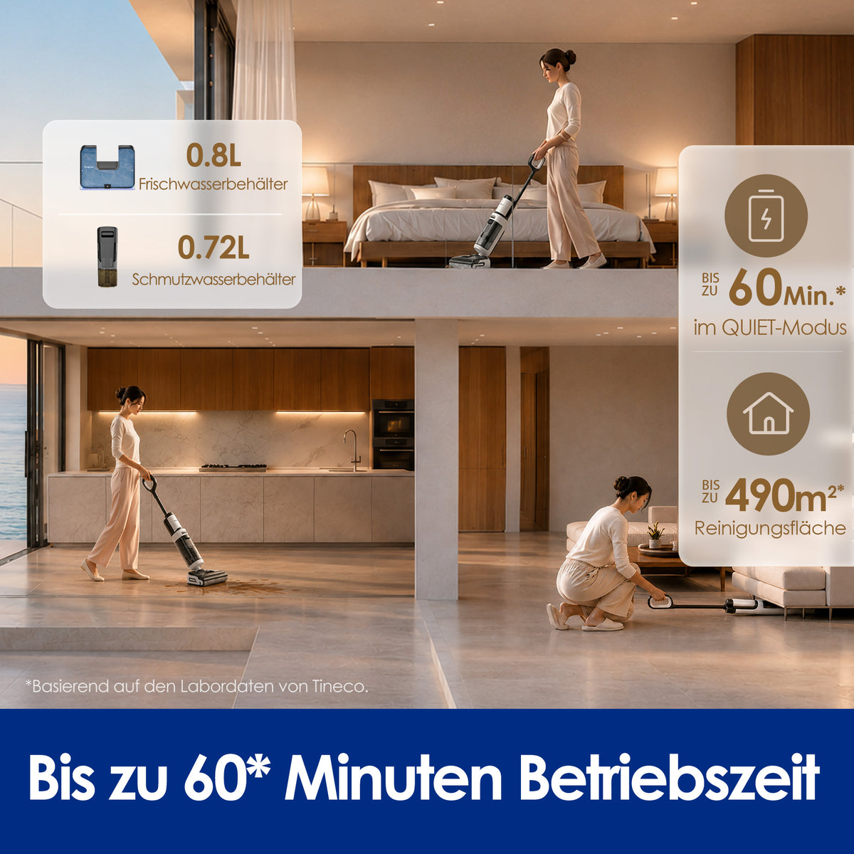 Tineco FLOOR ONE i7 Hotwash Nass- und Trockensauger