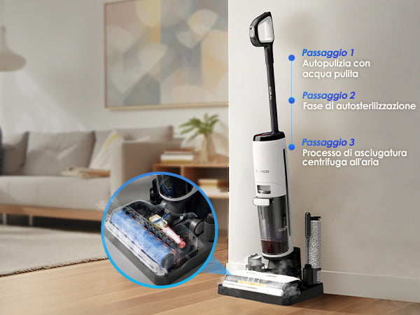 Tineco FLOOR ONE S7 STEAM Lavapavimenti a Vapore e Aspirapolvere, aspirapolvere senza fili, scopa elettrica senza fili, scopa elettrica, reinigung