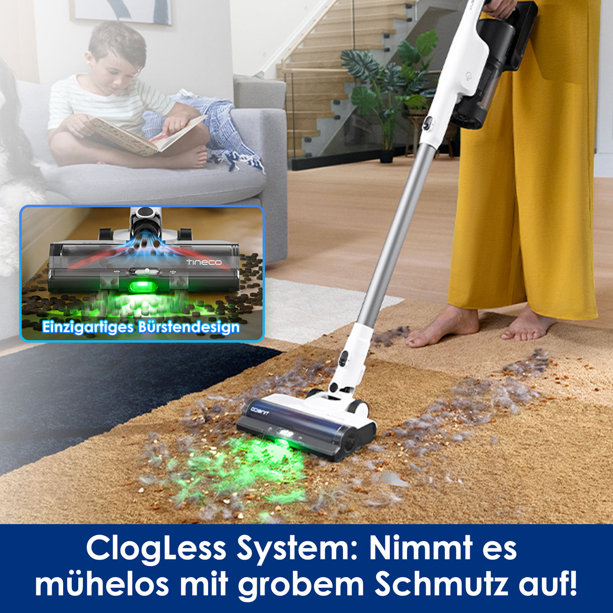 Tineco PURE ONE Station 5 Plus kabelloser smarter Staubsauger, staubsauger, staubsauger kabellos, akku staubsauger, kabelloser staubsauger
