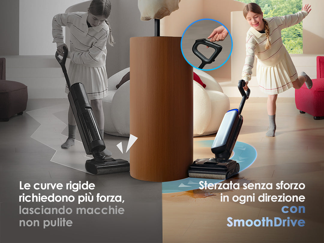 Tineco Floor One S9 Artist Aspirapolvere Lavapavimenti, aspirapolvere senza fili, scopa elettrica senza fili