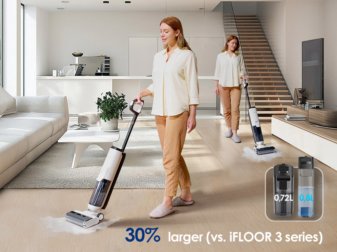 Tineco iFLOOR 5 kabelloser Nass- und Trockensauger, nasssauger, nass trockensauger, staubsauger, wischsauger, wischmop