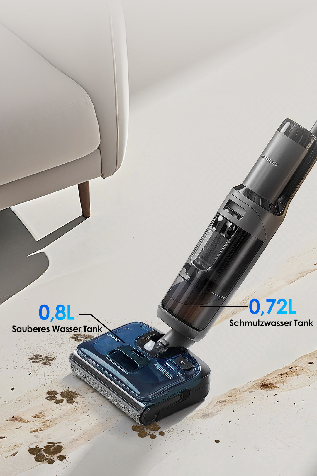 Tineco FLOOR ONE i6 Stretch Nass und Trockensauger, nass trockensauger, wischsauger, staubsauger, staubsauger kabellos, akku staubsauger