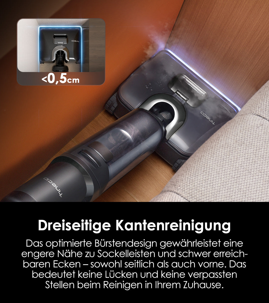 Tineco FLOOR ONE S7 Stretch Steam Nass- und Trockensauger, dampfreiniger, nass trockensauger, wischsauger, Besen, staubsauger, staubsauger kabellos, akku staubsauger