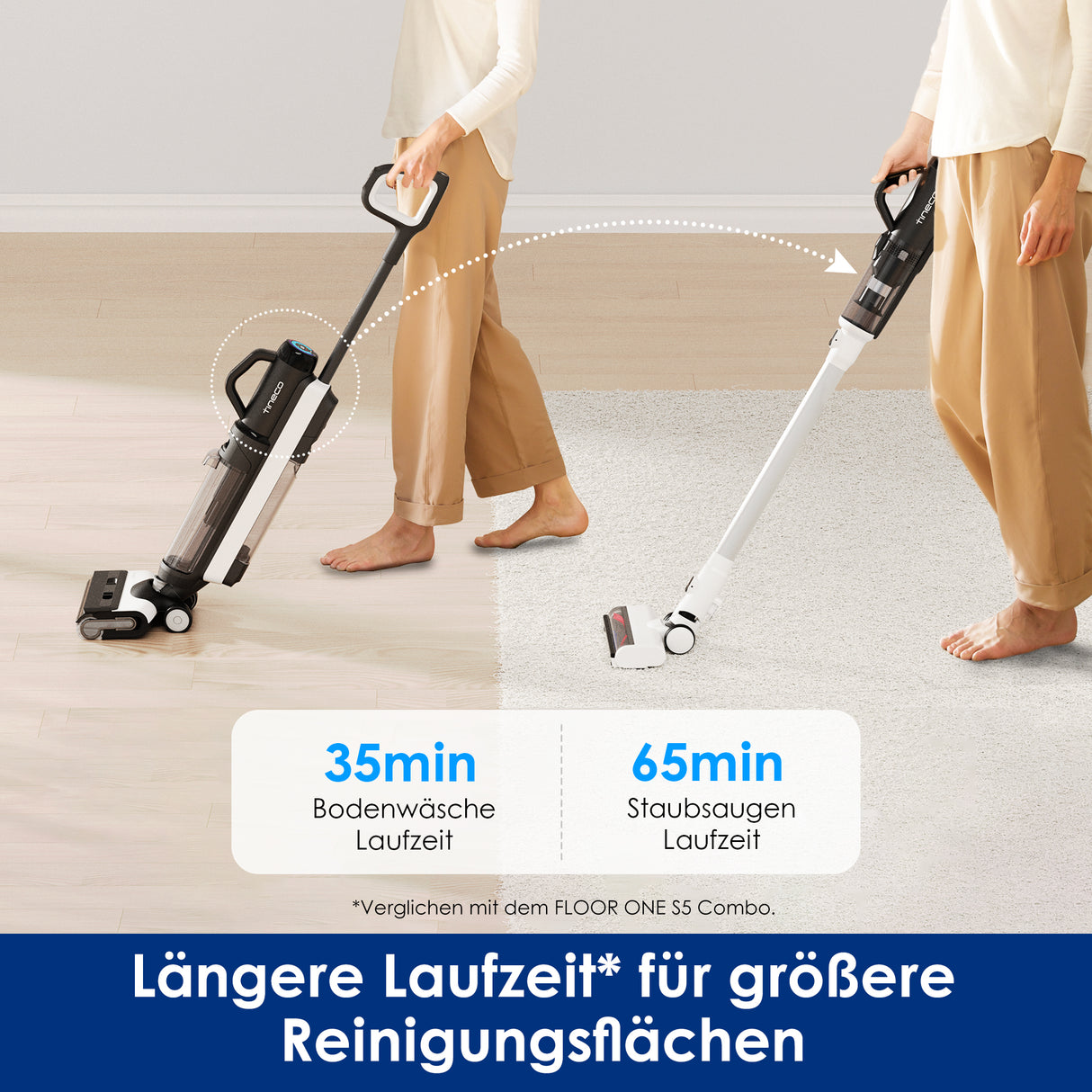 Tineco FLOOR ONE SWITCH S6 Smart Multifunktion Reiniger, Nass- und Trockensauger,  nasssauger, nass trockensauger, staubsauger, wischsauger, wischmop