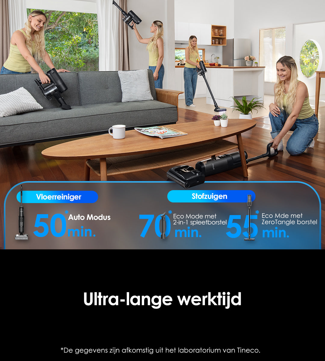 Tineco FLOOR ONE Switch S7 Stretch intelligenter Nass- und Trockensauger, wischsauger, wischmop, mopp, akku staubsauger, nass Trockensauger, beutellose staubsauger