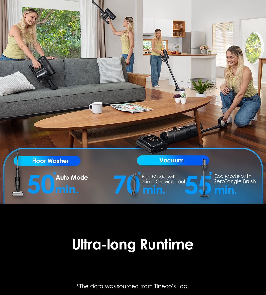 Tineco FLOOR ONE Switch S7 Stretch intelligenter Nass- und Trockensauger, wischsauger, wischmop, mopp, akku staubsauger, nass Trockensauger, beutellose staubsauger