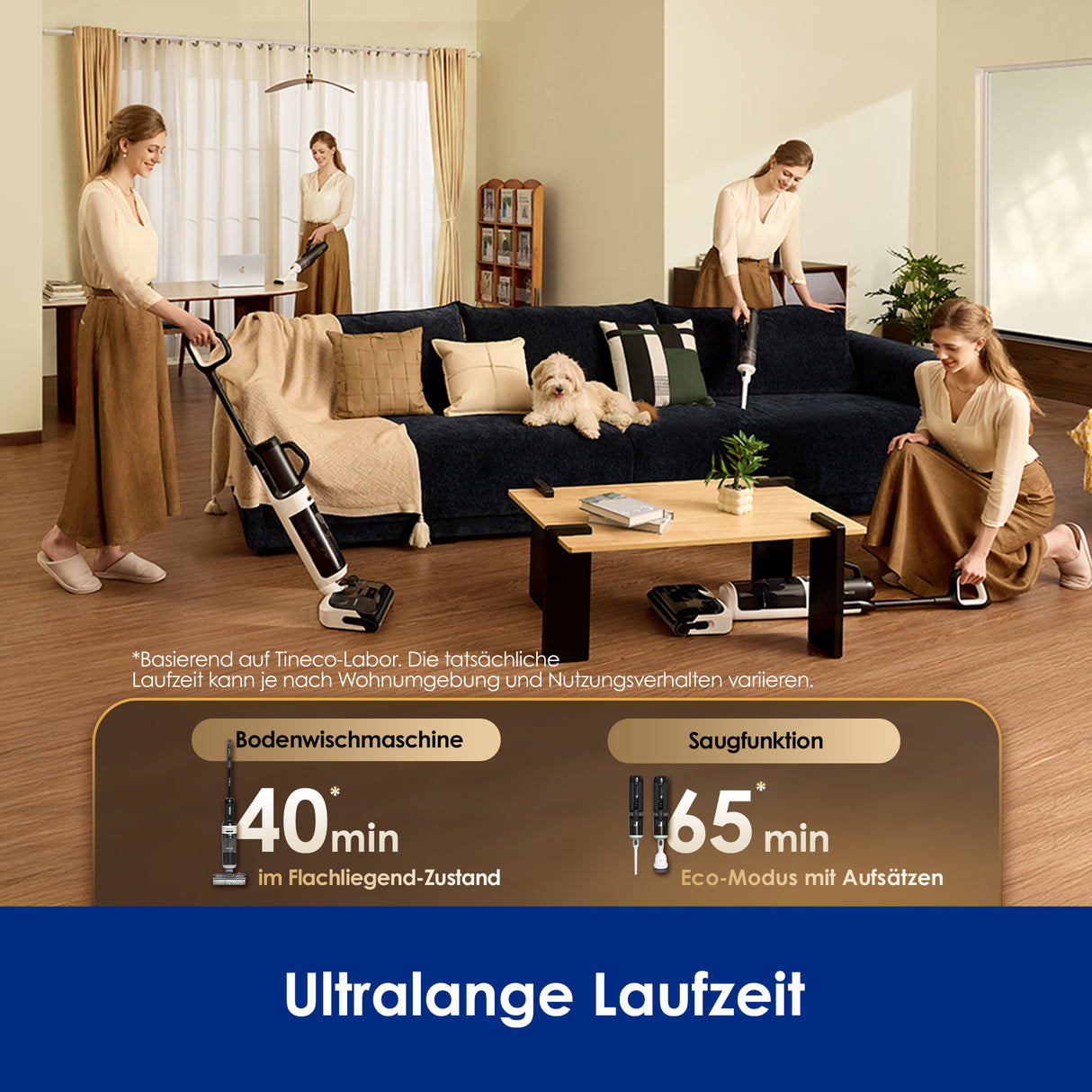 Tineco FLOOR ONE Switch S6 Stretch Breeze intelligenter Nass- und Trockensauger