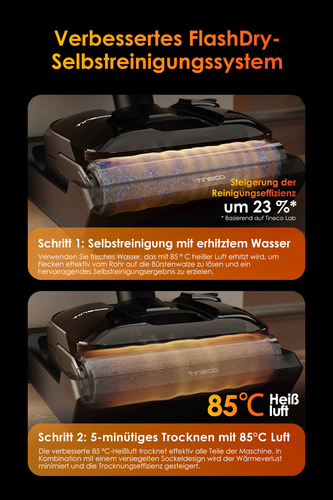 Tineco FLOOR ONE S7 Stretch Ultra intelligenter Nass- und Trockensauger, nasssauger, nass trockensauger, staubsauger, wischsauger, wischmop