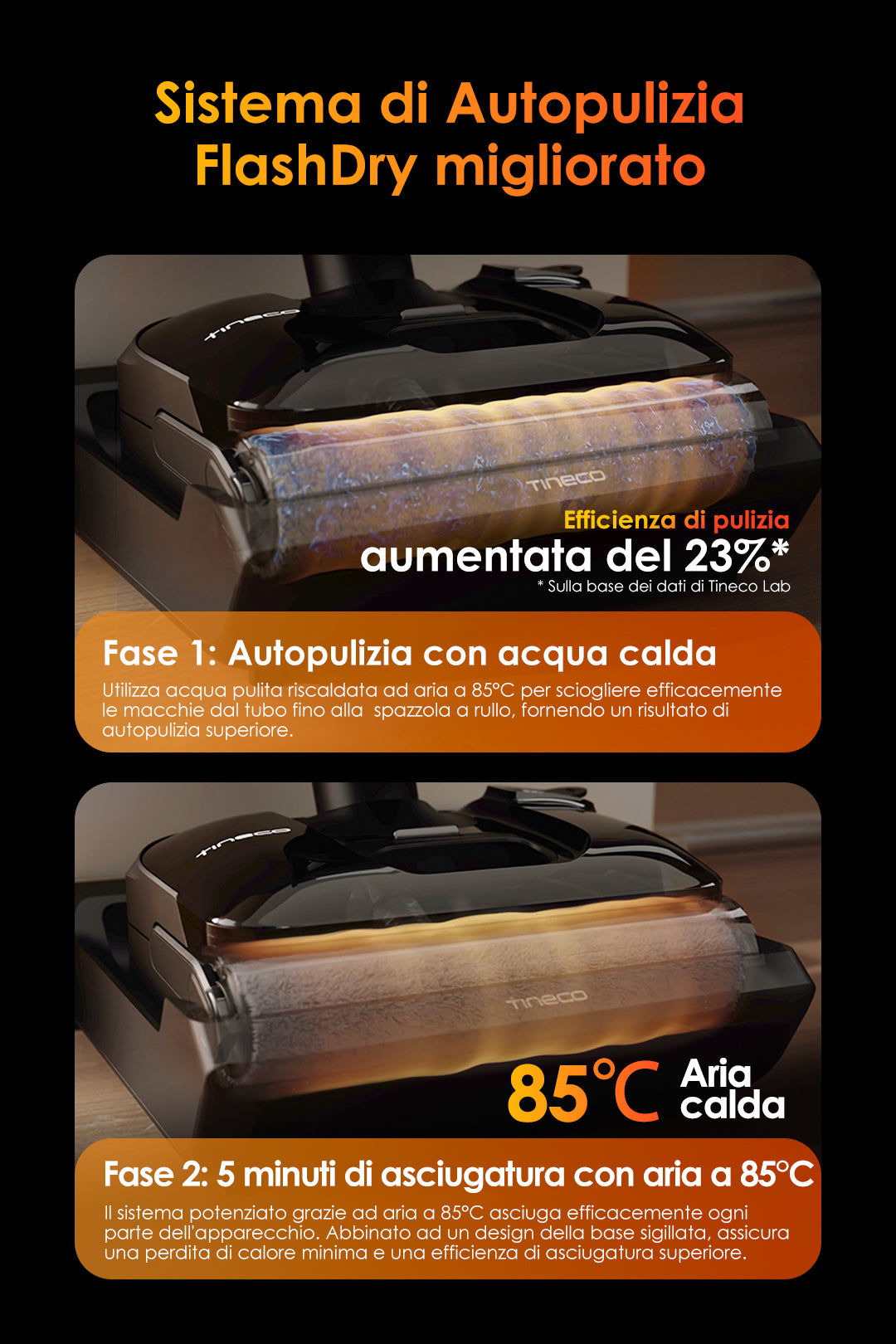 Tineco Floor One S7 Stretch Ultra Lavapavimenti e Aspirapolvere, aspirapolvere senza fili, scopa elettrica senza fili, scopa elettrica, reinigung