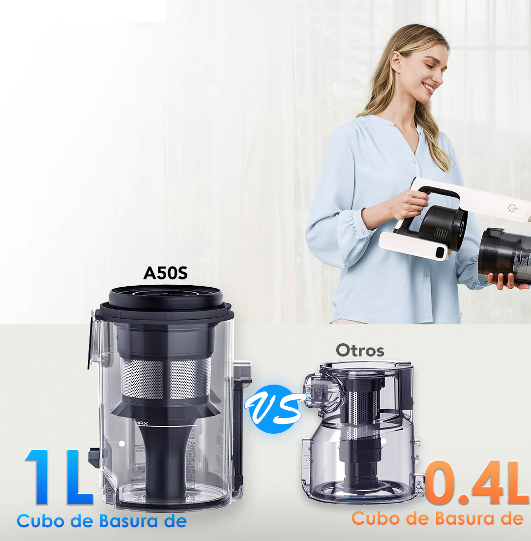 Tineco PURE ONE A50S Plus kabelloser Stabstaubsauger, staubsauger, staubsauger kabellos, akku staubsauger, kabelloser staubsauger