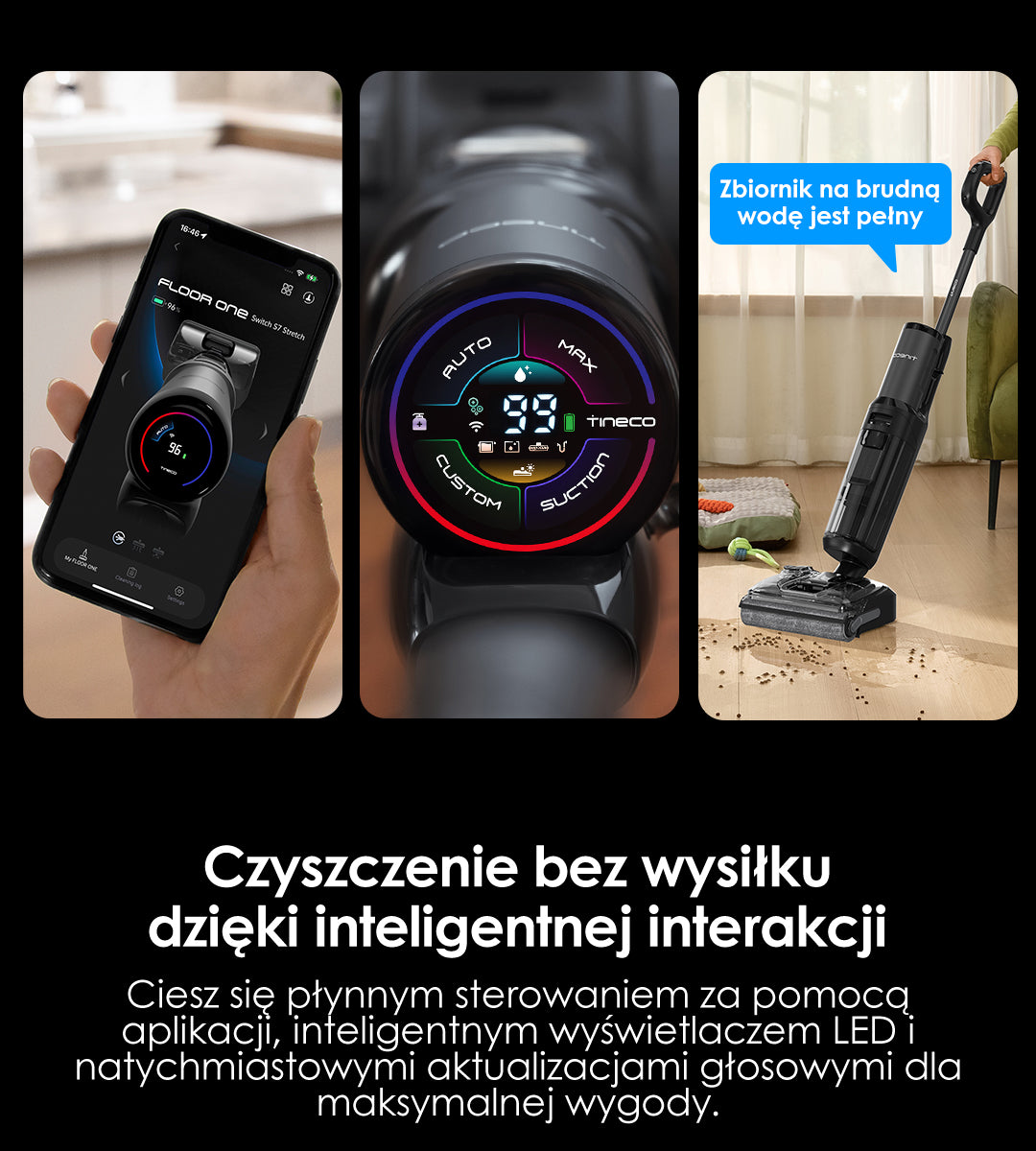 Tineco FLOOR ONE Switch S7 Stretch intelligenter Nass- und Trockensauger, wischsauger, wischmop, mopp, akku staubsauger, nass Trockensauger, beutellose staubsauger