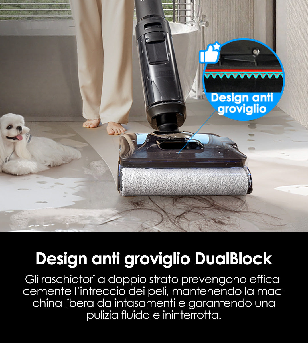 Tineco FLOOR ONE S7 Stretch Steam Nass- und Trockensauger, dampfreiniger, nass trockensauger, wischsauger, Besen, staubsauger, staubsauger kabellos, akku staubsauger