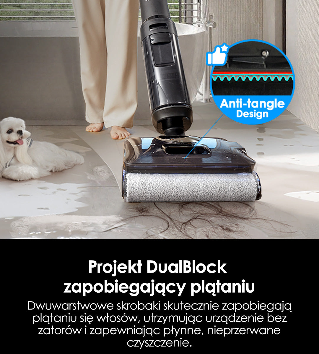 Tineco FLOOR ONE S7 Stretch Steam Odkurzacz Piorący, myjka parowa, odkurzacz, odkurzacz piorący, odkurzacz pionowy, odkurzacz myjący, odkurzacz mopujący
