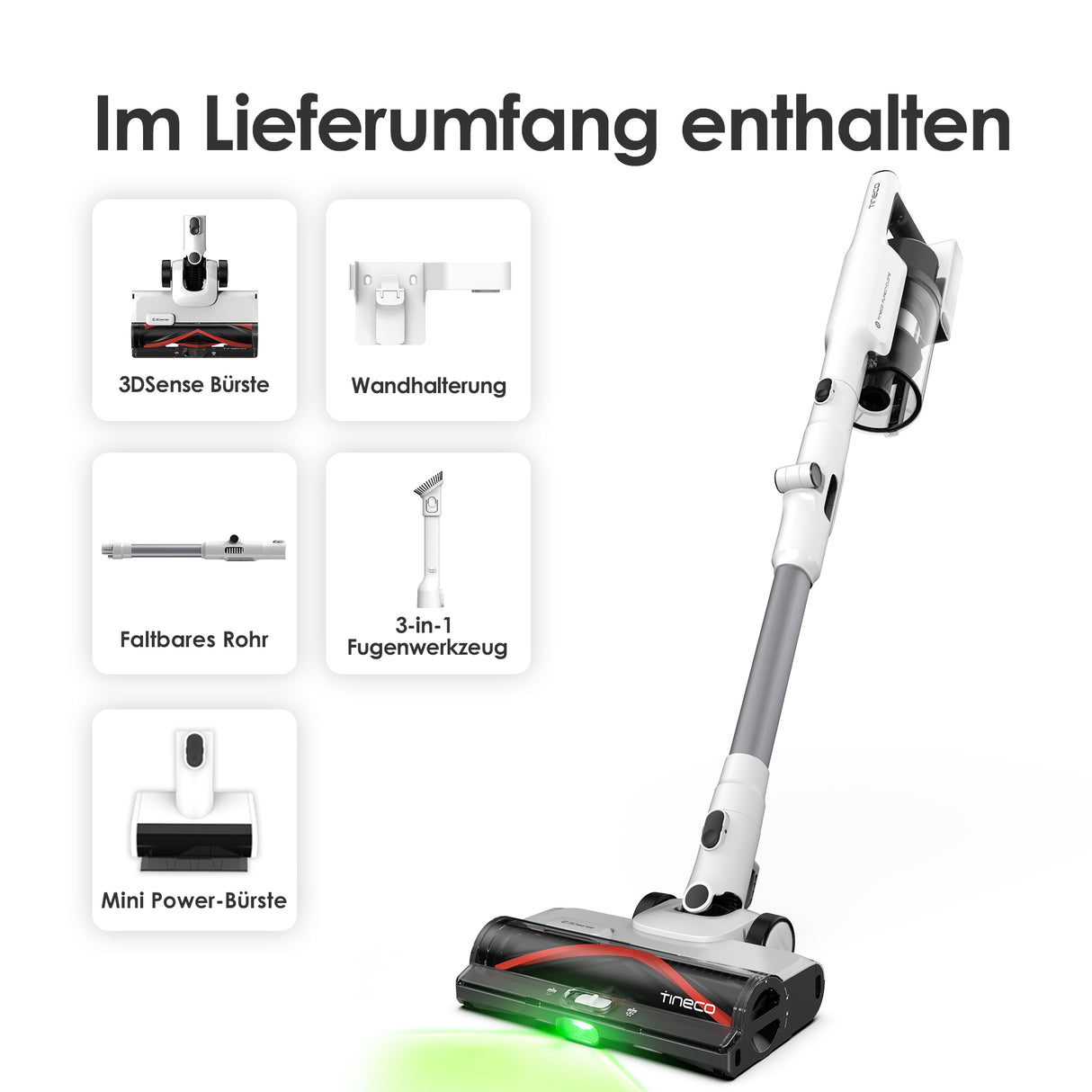 Tineco PURE ONE A50S Plus kabelloser Stabstaubsauger, staubsauger, staubsauger kabellos, akku staubsauger, kabelloser staubsauger