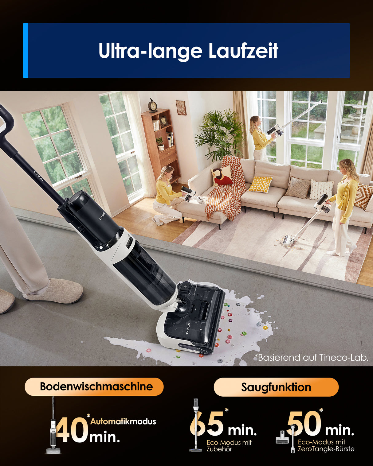 Tineco FLOOR ONE Switch S6 Stretch intelligenter Nass- und Trockensauger,  nasssauger, nass trockensauger, staubsauger, wischsauger, wischmop