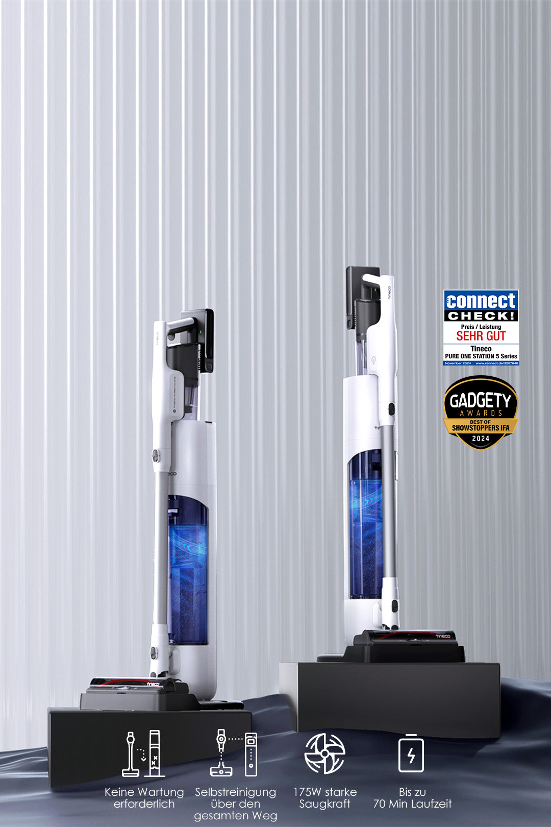 Tineco PURE ONE Station 5 Plus kabelloser smarter Staubsauger, staubsauger, staubsauger kabellos, akku staubsauger, kabelloser staubsauger