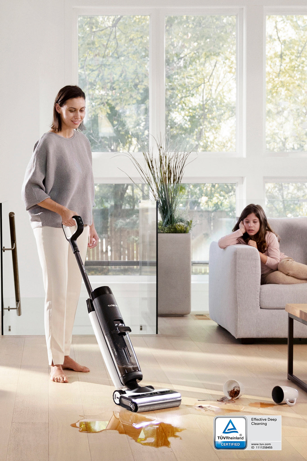 Tineco FLOOR ONE S7 PRO Lavapavimenti e Aspirapolvere, aspirapolvere senza fili, scopa elettrica senza fili, scopa elettrica, reinigung