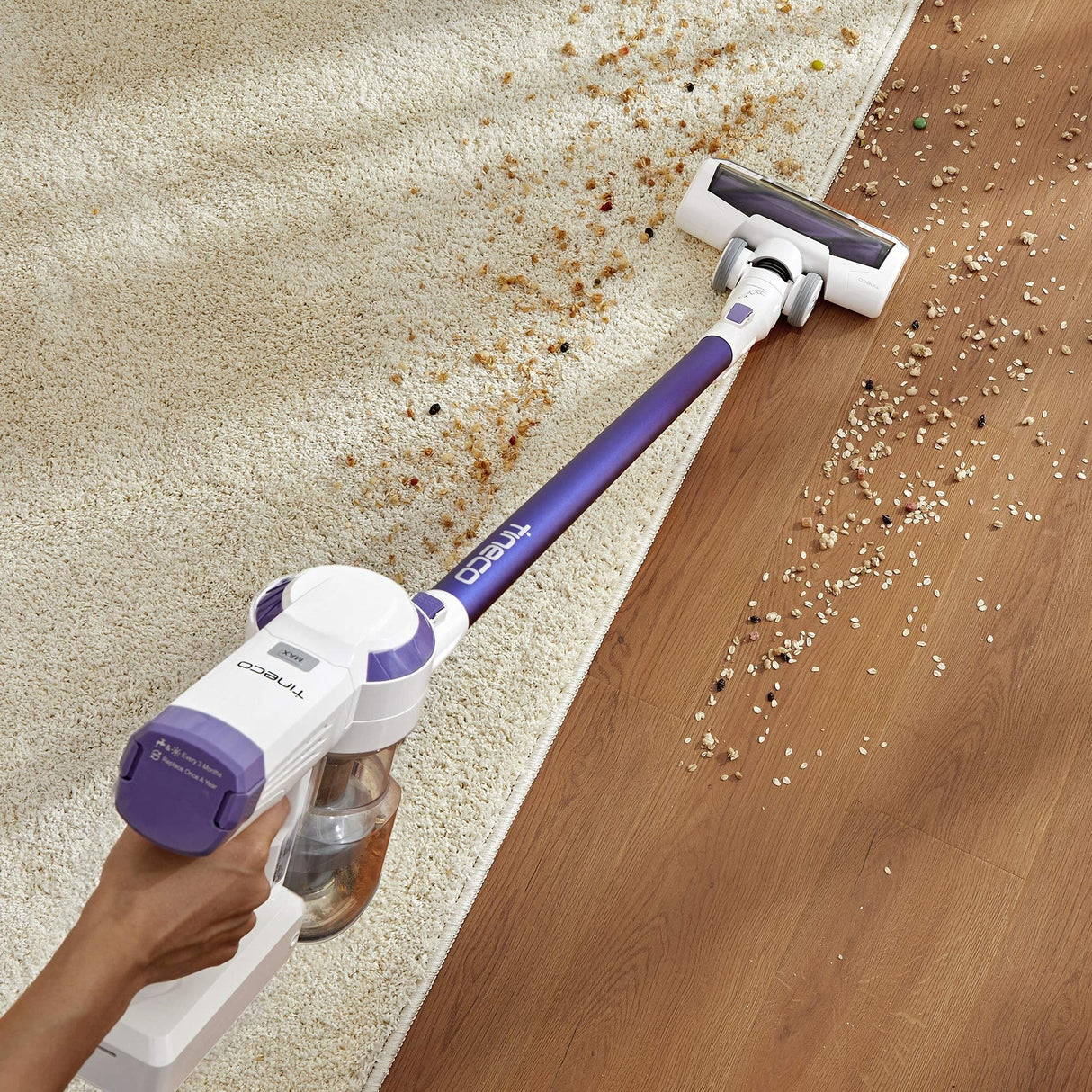 Tineco A10 Dash Voll-Größe-Multifunktion-Elektrische Bürste mit Direktantrieb und LED-Anzeige (für Teppich)