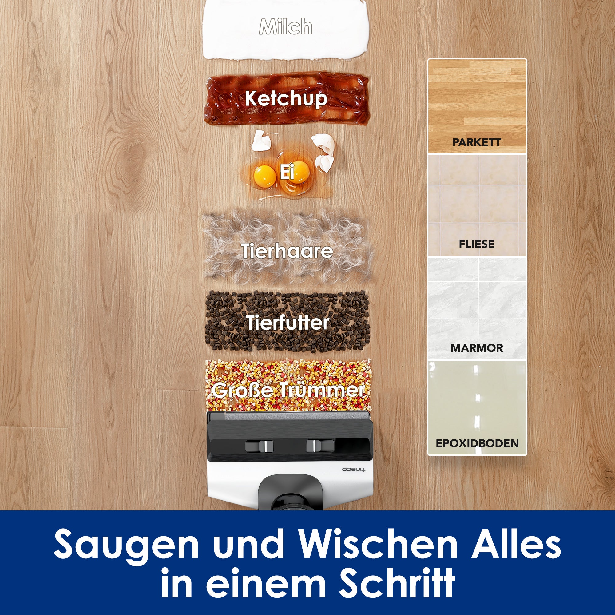 Tineco FLOOR ONE S5 intelligenter Nass- und Trockensauger, nasssauger, nass trockensauger, staubsauger, wischsauger, wischmop