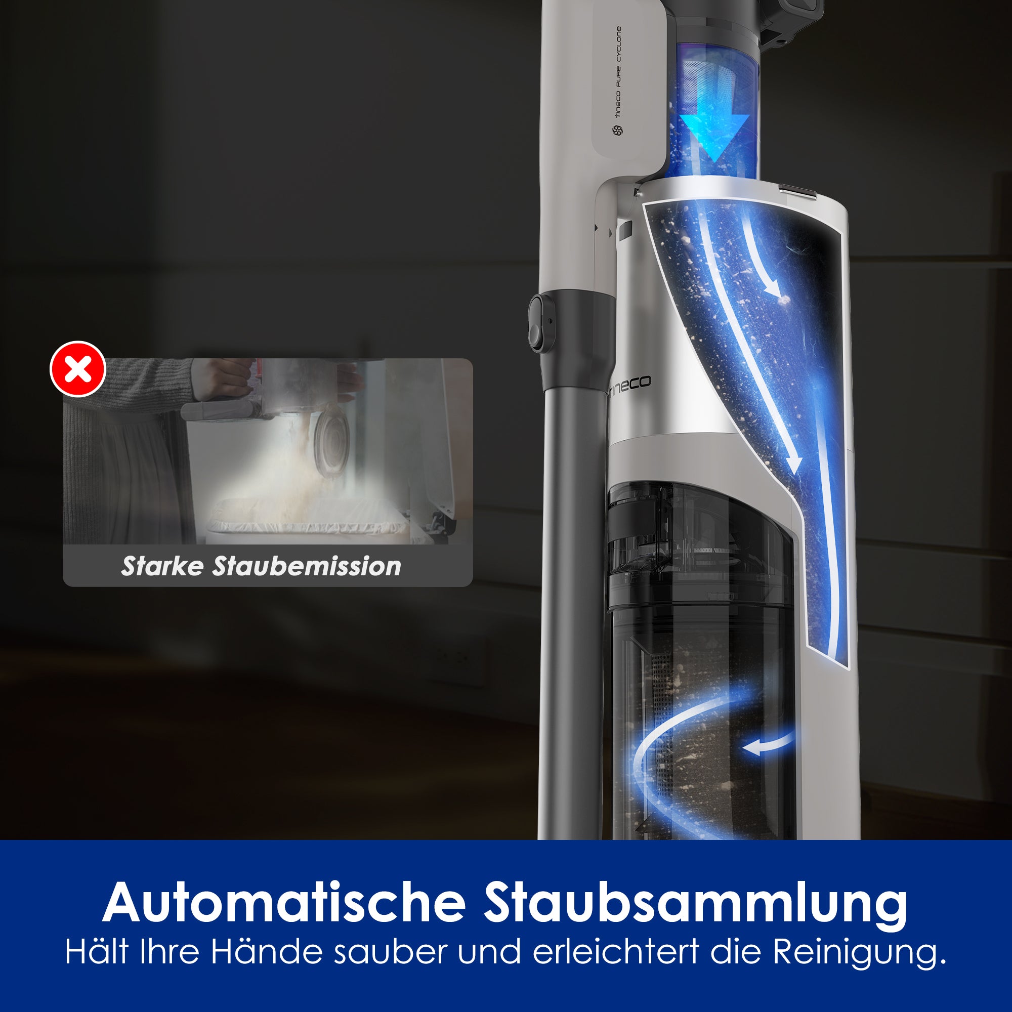 Tineco PURE ONE Station 5 Pro kabelloser smarter Staubsauger