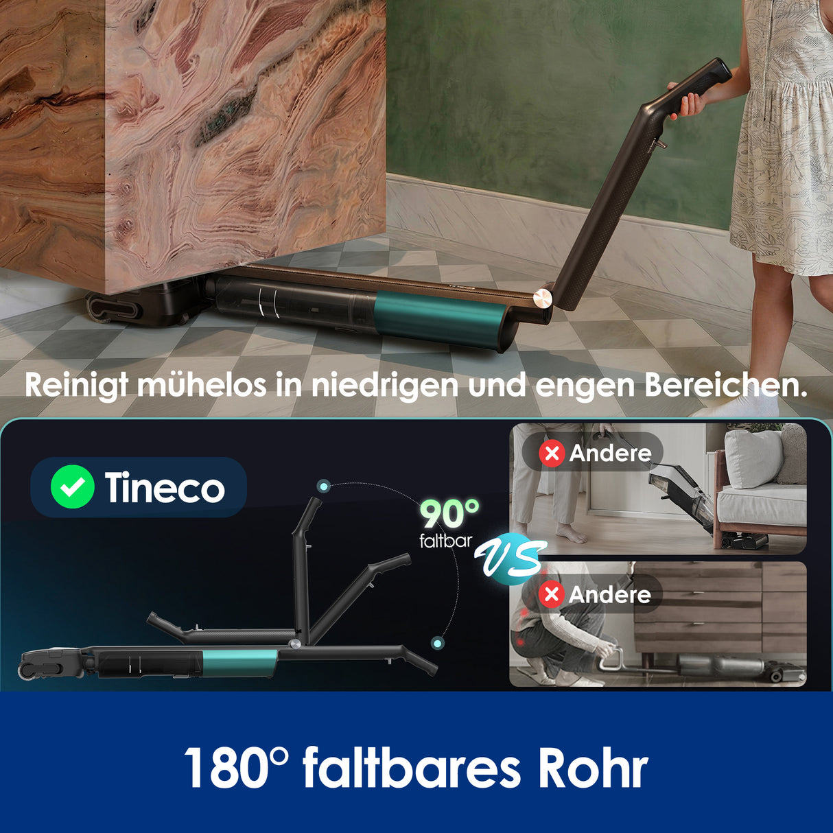 Tineco FLOOR ONE  i7 Fold Wet Dry Vacuum Cleaner